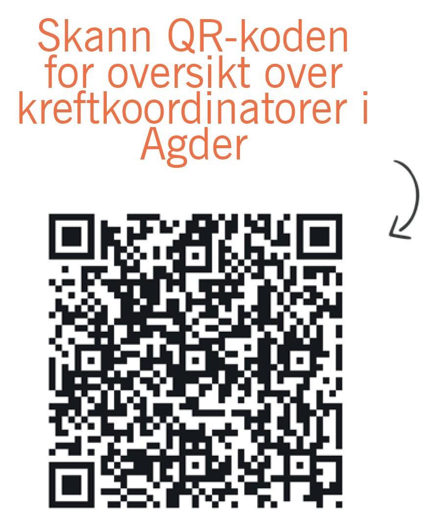 qr kode til kreftkoordinatorer - Klikk for stort bilde